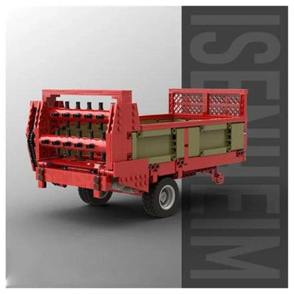 Classic Farm Machinery Manure Spreader MOC-78801 Trailer Body 948pcs Technic Building Block Toy Model Kids Christmas Gift - petguardiansupplies