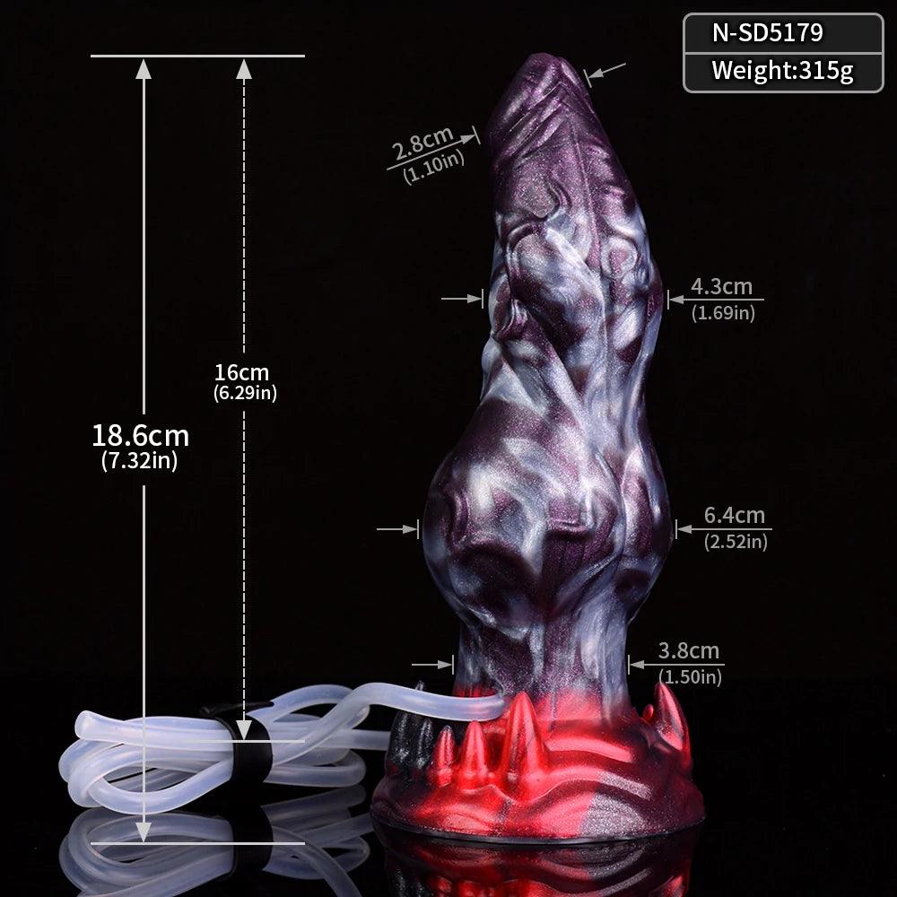 NYOTA Large Knot Anal Plug Squirting Dog Dildos For Women Men Anus Dilator Vagina Masturbator Silicone Penis Adult Erotic Toy - petguardiansupplies