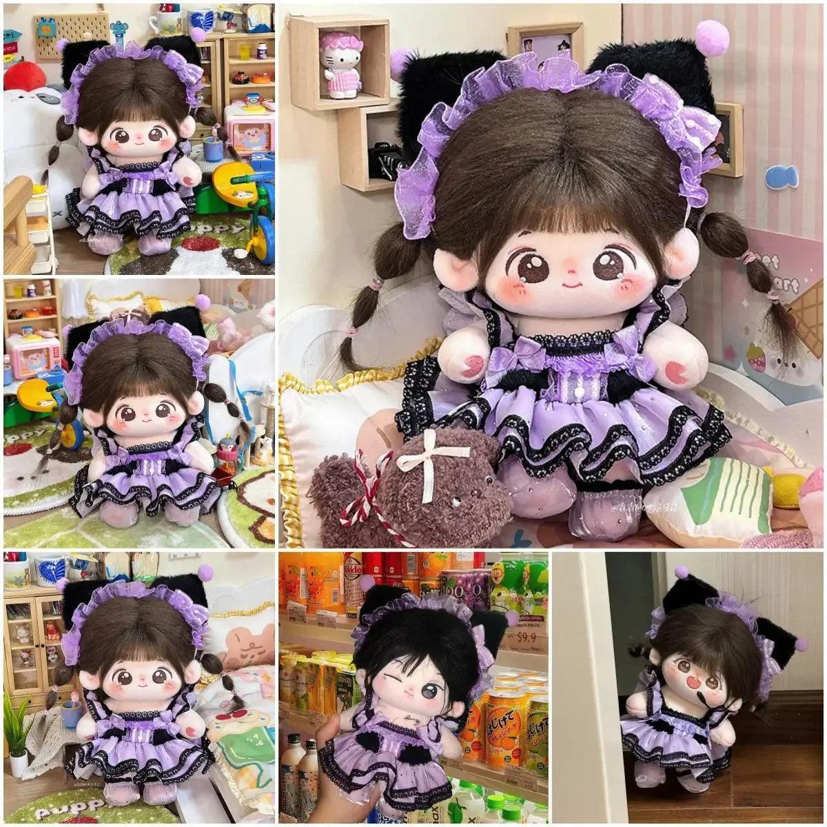 Kuroimi Original 10cm Doll Clothes Wholesale 20cm Doll Clothing Normal Cotton Fashion Clothes One Piece Agent Household Items - petguardiansupplies