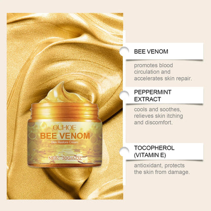 Bee Venom Skin Restore Cream - All Skin Types Anti-Aging Moisturizing Soothing Damaged Skin Repair Cream Portable - petguardiansupplies