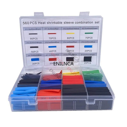 127-750pcs Heat-shrink Tubing Thermoresistant Tube Heat Shrink Wrapping Kit Electrical Connection Wire Cable Insulation Sleeving - petguardiansupplies