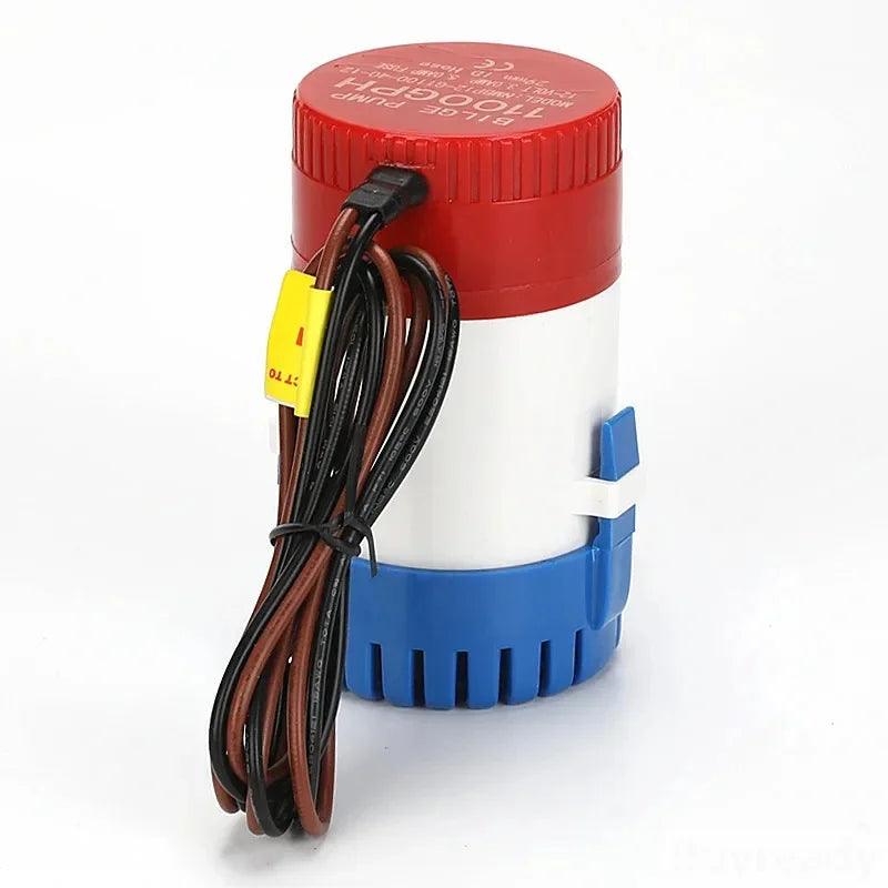 12V 24V 220V 60L/min 1100GPH Bilge Pump Mini Boat Pumps 12 V Submersible Kayak Rule Water 24 Volt Garden Rinse Car Wash Bath - petguardiansupplies