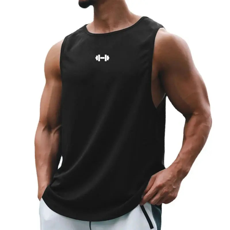 Summer Men's Gym Tank Top Fitness Training Clothing Quick-drying Loose Bodybuilding Sleeveless Shirt Men Fashion Basketball Vest - petguardiansupplies