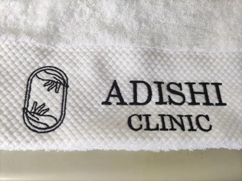 AHSNME White Cotton Personalise Bath Towels Hotel SPA Club Sauna Beauty Salon Custom Embroidery Logo Restaurant Hand Towel - petguardiansupplies