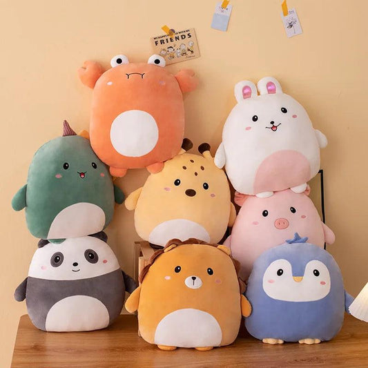 40cm Cuddly Squishy Penguin Pig Rabbit Panda Crab Kawaii Zoo Animal Plush Pillow Soft Plushie Peluche Doll Kids Birthday Gift - petguardiansupplies