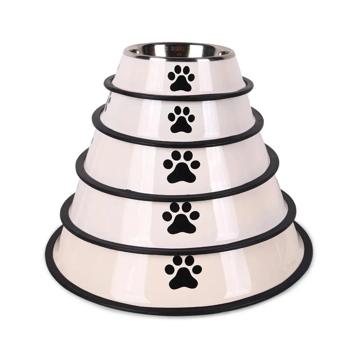 1PC Stainless Steel Pet Bowl Cat Bowl Dog Food Bowl Multi-Specification Anti-fall Food Bowl Food Bowl Feeding Pet Supplies - petguardiansupplies