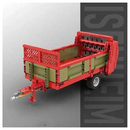 Classic Farm Machinery Manure Spreader MOC-78801 Trailer Body 948pcs Technic Building Block Toy Model Kids Christmas Gift - petguardiansupplies