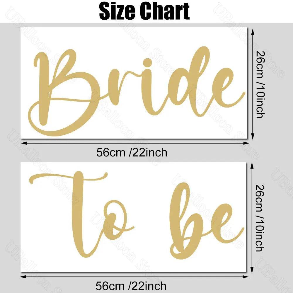 Bride to Be Sign Vinyl Stickers Mirror Champagne Gold Bride to Be Backdrop Decal for Bridal Shower Wedding Birthday Party Decor - petguardiansupplies