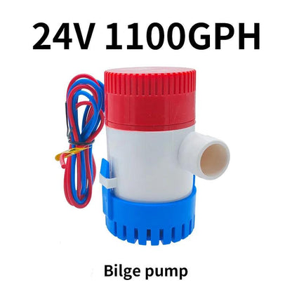 1Pcs bilge pump 12v 24V 1100gph 750gph water pump used in boat seaplane motor homes houseboat - petguardiansupplies