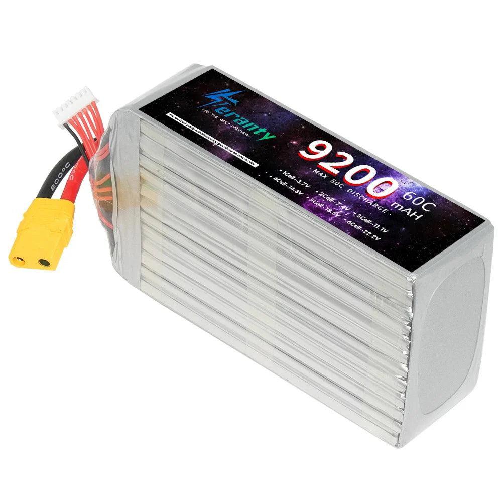 TERANTY 6S Lipo Battery 22.2V 60C 9200mAh Lipo Battery with EC5 XT90 Plug 6s Battery For RC Car Boat Truck Airplane UAV RACING - petguardiansupplies