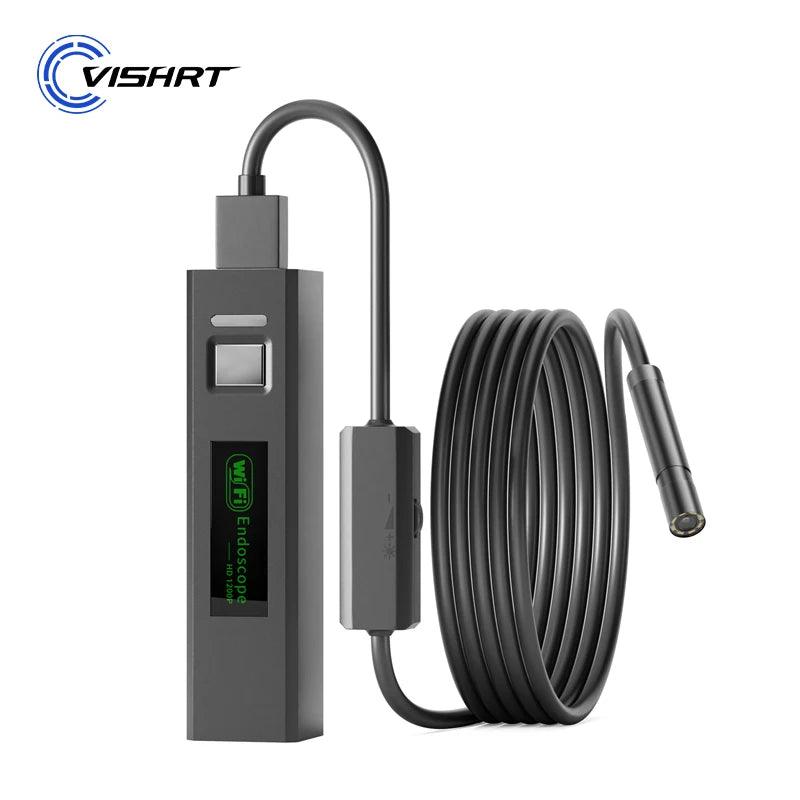 Industrial WiFi Endoscope camera 2.0MP for iPhone Android Phones 1080P HD Waterproof Inspection Car Sewer Borescope camera - petguardiansupplies