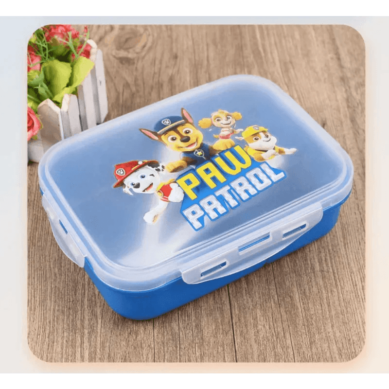 Paw Patrols Microwave Lunch Box Wheat Straw Dinnerware Food Storage Container Kids School Office Portable Bento Lunch Bag Gift - petguardiansupplies