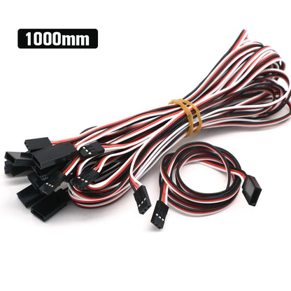 10pcs/lot 10cm 15CM 30CM 50CM 100CM RC Servo Extension Cord Cable Wire 150mm Lead JR Wholesale - petguardiansupplies