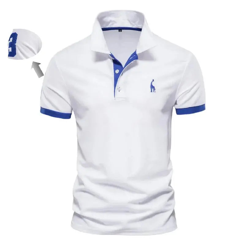 AIOPESON Embroidery 35% Cotton Polo Shirts for Men Casual Solid Color Slim Fit Mens Polos New Summer Fashion Brand Men Clothing - petguardiansupplies