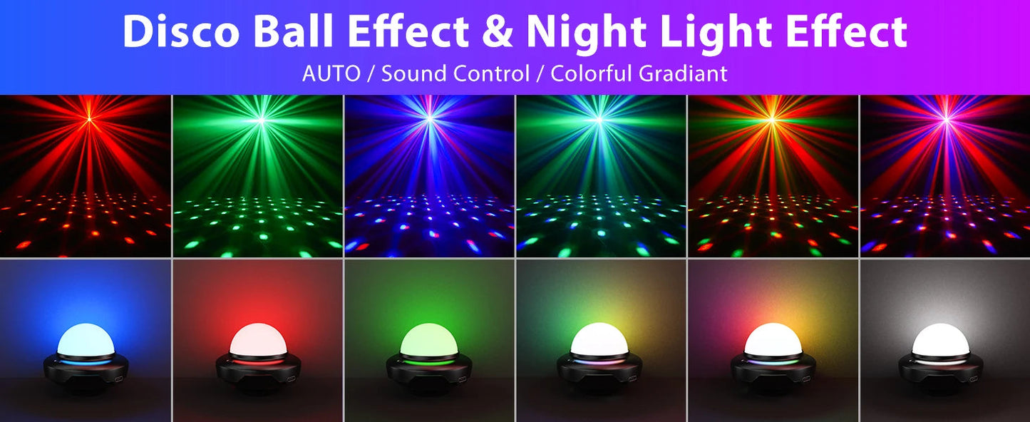 2PCS USB LED Mini Voice-Activated Magic Ball Light Disco Ball - petguardiansupplies