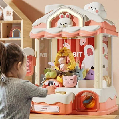 Automatic Mini Claw Machine Toys for Children Coin Operated Play Game Arcade Crane Doll Machines Kids Birthday Christmas Gifts - petguardiansupplies