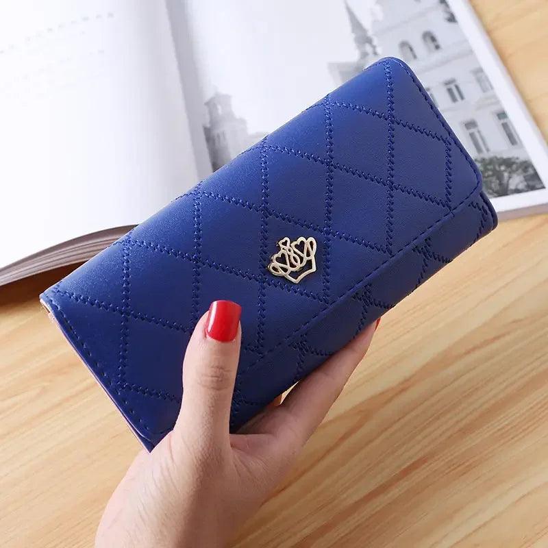 New Large Capacity Women's Wallet Fashionable Long Leather Clutch Bag Mobile Phone Bag Student Coin Purse Handheld Card Holder - petguardiansupplies