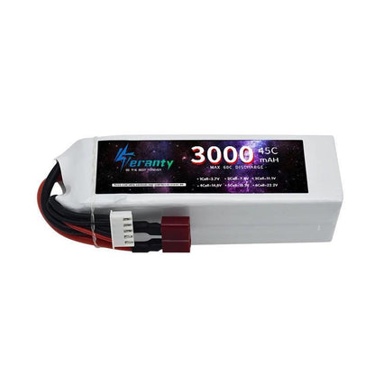 TERANTY 14.8V 3000mAh 4S 45C LiPo Battery Pack with Deans T Plug XT60 XT30 for Aircraft Crawler Truck Airplane Helicopter - petguardiansupplies