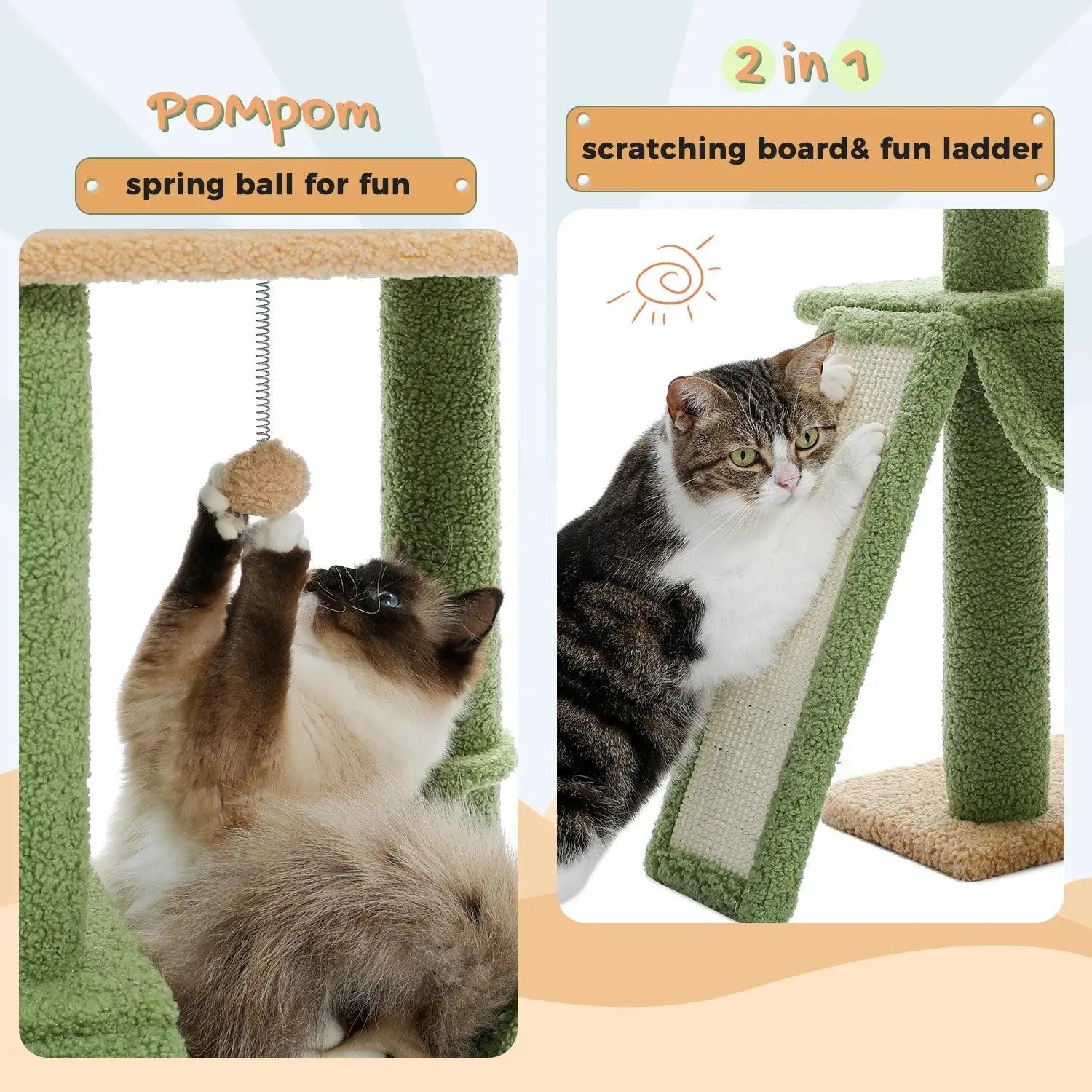 Domestic Delivery Multi-Level Cat Tree Tower Climb Furniture Scratching Post for Indoor House Pet Supplies Kitten Toy Cozy Condo - petguardiansupplies