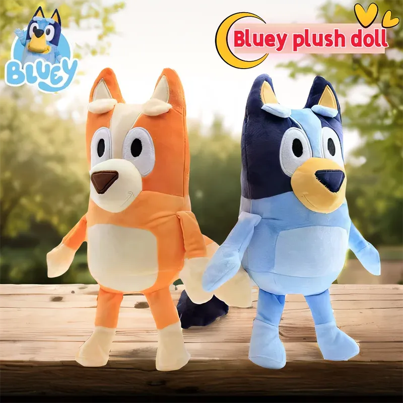 28cm 17cm Bluey Family Plush Toys Cute Simulation Pet Dog Patrol Bingo Sister Kawai Plush Children's Toy Doll Birthday Gift Toy - petguardiansupplies