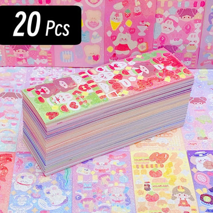 200p Kawaii Stickers for Kids Cute Stationary Aesthetic Diary Decoration Art Supplies Stickers for Scrapbooking Lot Korean Paper - petguardiansupplies