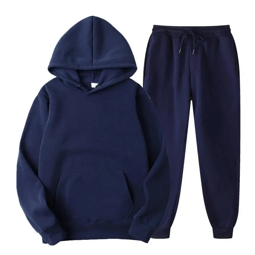 2022 Autumn And Winter Fashion Brand Men Tracksuit New Men's Hoodies + Sweatpants Two Piece Suit Hooded Casual Sets Male Clothes - petguardiansupplies