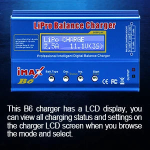 IMAX B6 80W Battery Charger Lipo NiMh Li-ion Ni-Cd Digital Lipro Balance Charger Discharger + AC Power 12V 5A Adapter For Rc Car - petguardiansupplies