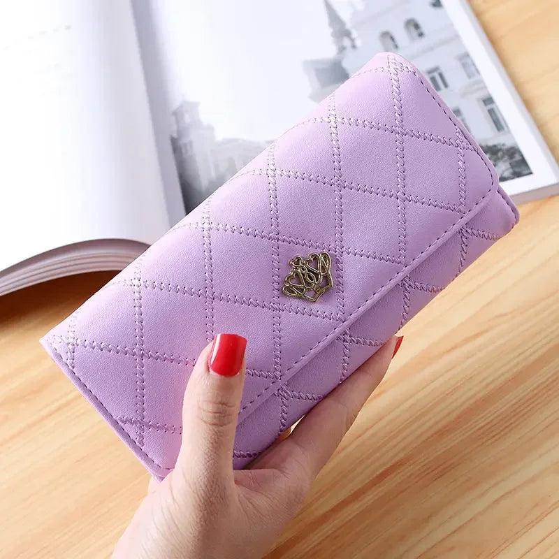 New Large Capacity Women's Wallet Fashionable Long Leather Clutch Bag Mobile Phone Bag Student Coin Purse Handheld Card Holder - petguardiansupplies