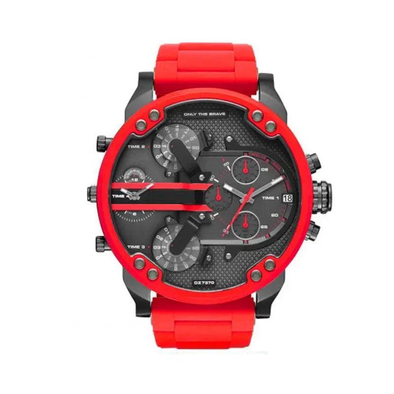 Red Dz Student Wristwatch Non-mainstream Large Block Design Special Color Electronic Watch - petguardiansupplies