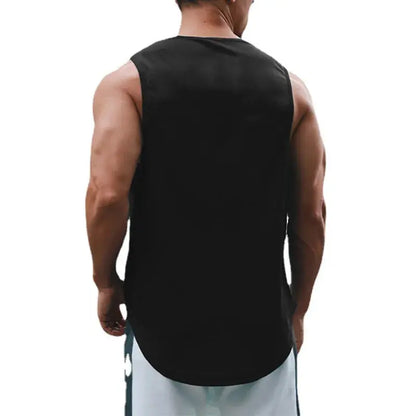 Summer Men's Gym Tank Top Fitness Training Clothing Quick-drying Loose Bodybuilding Sleeveless Shirt Men Fashion Basketball Vest - petguardiansupplies