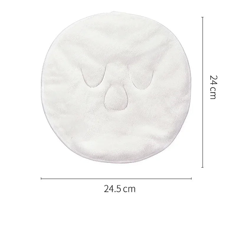 Soft Wet Cotton Face Towel Mask for Deep Cleaning and Beauty Care Non-Electric Ideal for Eye Opening and Pore Cleansing - petguardiansupplies