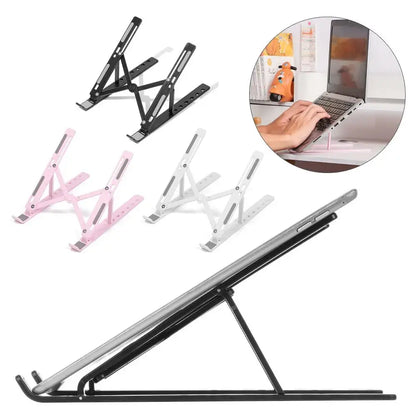 Adjustable Laptop Stand Folding Portable Desktop Holder Office Supplies Support For Notebook Computer Macbook Pro Air iPad - petguardiansupplies