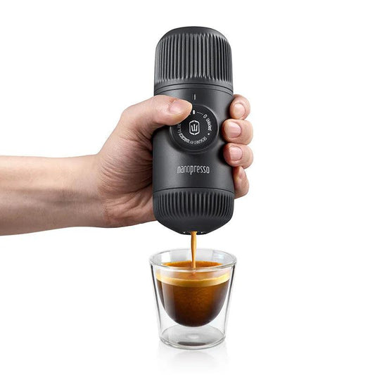 Wacaco Nanopresso Portable Espresso Machine, Upgrade Version of Minipresso, 18 Bar Pressure, Extra Small Travel Coffee Maker. - petguardiansupplies