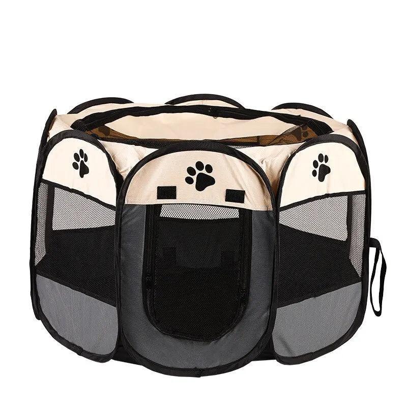 Portable Foldable Pet Tent Kennel Octagonal Fence Puppy Shelter Easy To Use Outdoor Easy Operation Large Dog Cages Cat Fences - petguardiansupplies