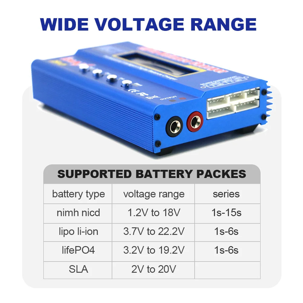 IMAX B6 80W Battery Charger Lipo NiMh Li-ion Ni-Cd Digital Lipro Balance Charger Discharger + AC Power 12V 5A Adapter For Rc Car - petguardiansupplies