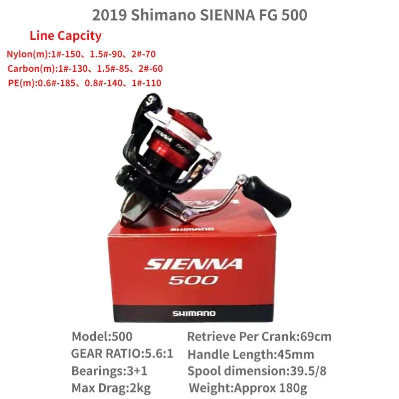 2019 SHIMANO SIENNA FG 500 1000 2000 2500 2500HG C3000 4000 Spining Fishing Reel - petguardiansupplies