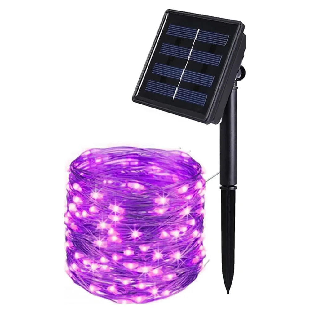 LED Solar String Lights Waterproof 10/12M Fairy Outdoor Garden Lamps - petguardiansupplies