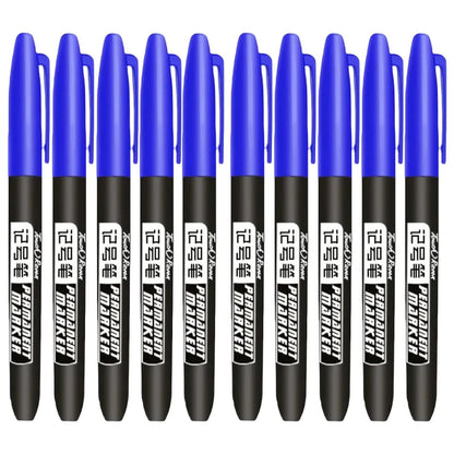 Permanent Marker Pen Drawing Markers Black Blue Red Waterproof Ink Sketch Pens Stationery Art School Supplies For Glass Metal - petguardiansupplies