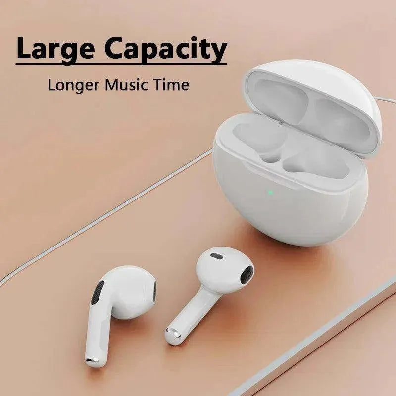 Air Pro 6 TWS Wireless Headphones with Mic Fone Bluetooth Earphones Sport Earbuds Pro6 J6 Headset for Apple iPhone Xiaomi Huawei - petguardiansupplies