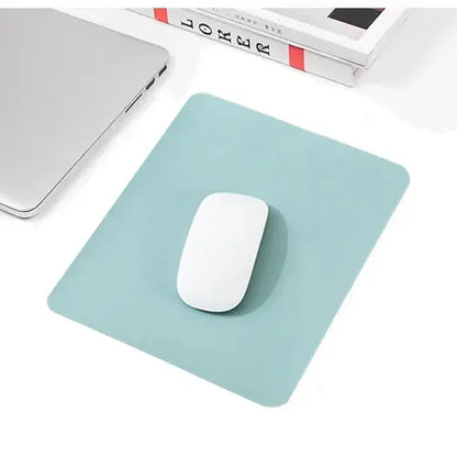 Small PU mouse pad Non-Slip Gaming Desktop Leather Mouse Pad Waterproof Anti-Scratch Easy To Clean Mat For PC Laptop Desktop - petguardiansupplies