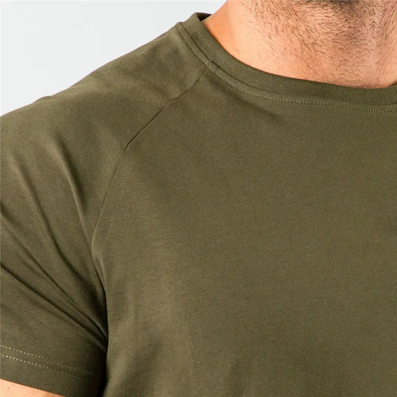 New Fashion Plain Tops Tees Fitness Mens T Shirt Short Sleeve Muscle Joggers Bodybuilding Tshirt Male Gym Clothes Slim Fit Shirt - petguardiansupplies