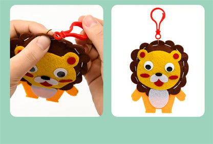 DIY Animal Keychain Pendant Creative Handcraft Children Toys Cartoon Handemade Parent-child Interactive Crafts Educational Toys - petguardiansupplies