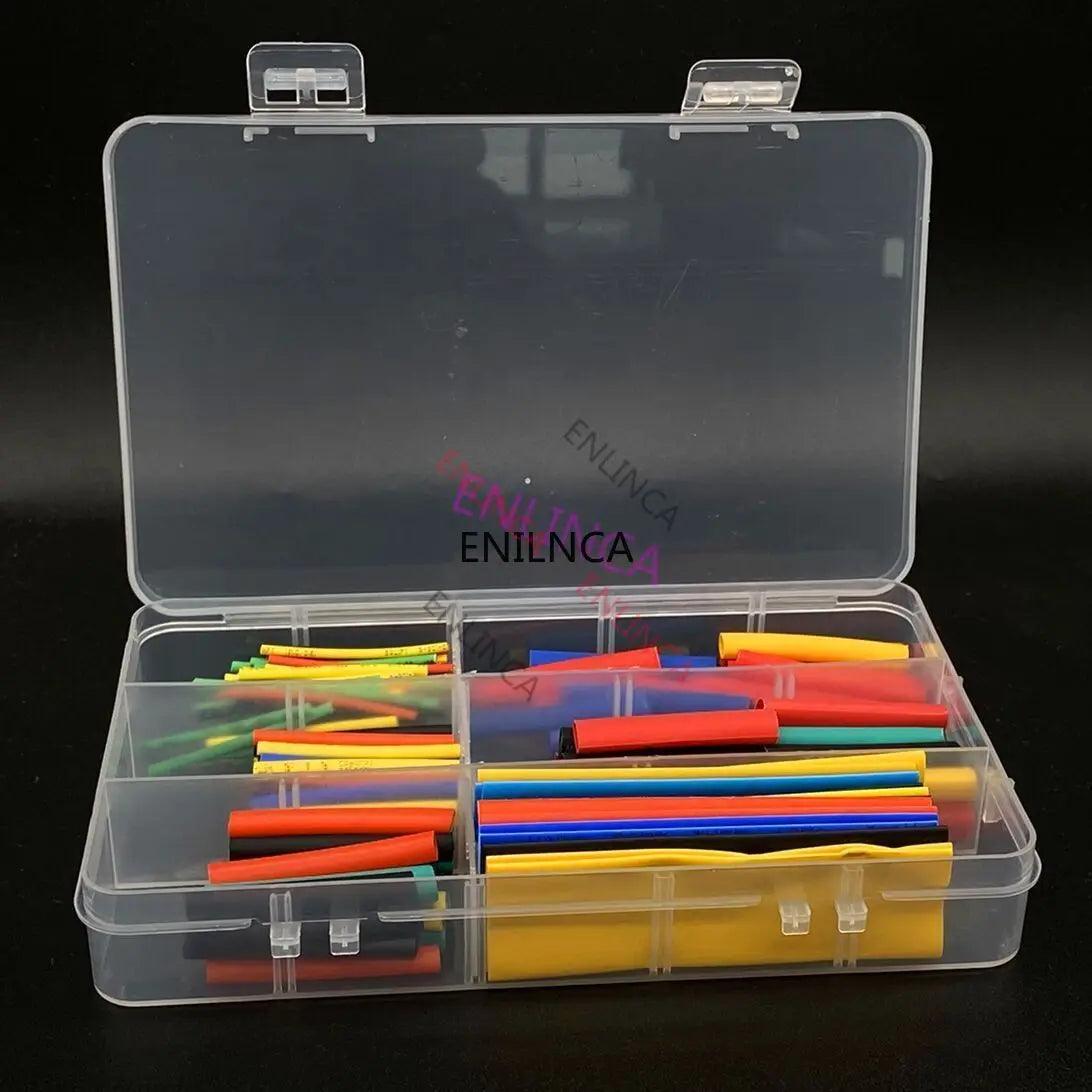 127-750pcs Heat-shrink Tubing Thermoresistant Tube Heat Shrink Wrapping Kit Electrical Connection Wire Cable Insulation Sleeving - petguardiansupplies