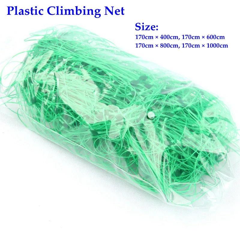 1pc Durable Plastic Plants Climbing Net Yam Vine Plants Towel Gourd Bonsai Flower Grow Support Garden Trellis Netting Fence Net - petguardiansupplies