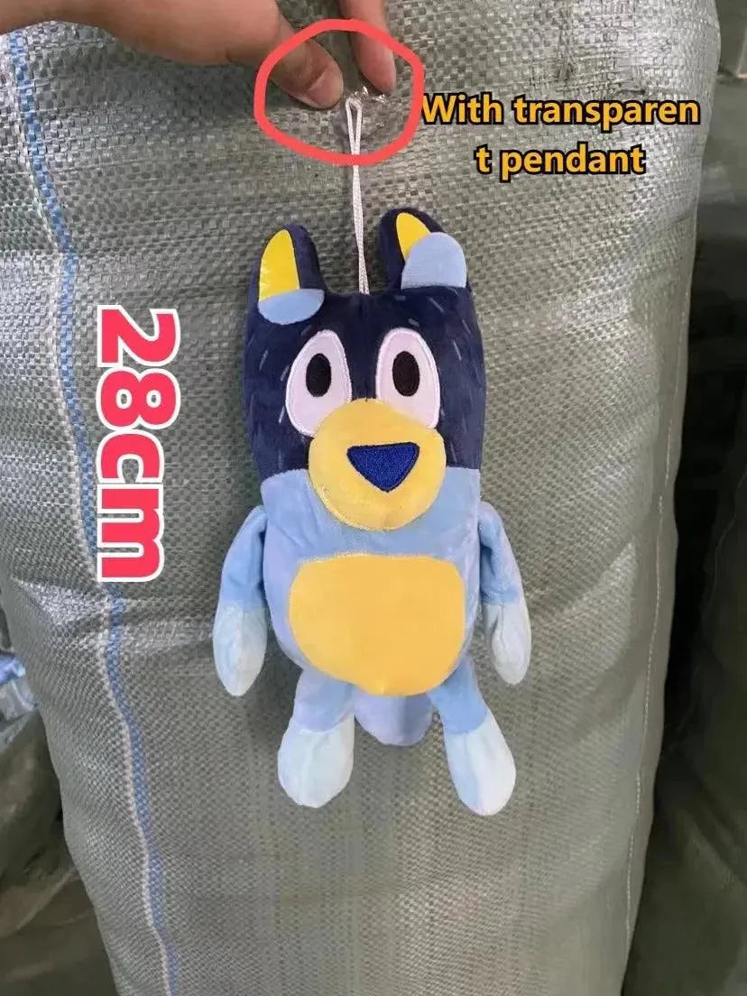 28cm 17cm Bluey Family Plush Toys Cute Simulation Pet Dog Patrol Bingo Sister Kawai Plush Children's Toy Doll Birthday Gift Toy - petguardiansupplies