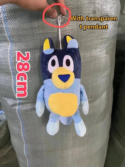 28cm 17cm Bluey Family Plush Toys Cute Simulation Pet Dog Patrol Bingo Sister Kawai Plush Children's Toy Doll Birthday Gift Toy - petguardiansupplies