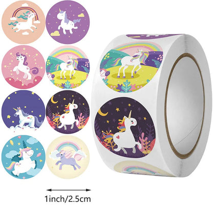 100-500pc Stickers for Children Kids Rolling Animal Roll Stickers Small Cute Toy Game Sticker DIY Gift Sealing Label Decoration - petguardiansupplies