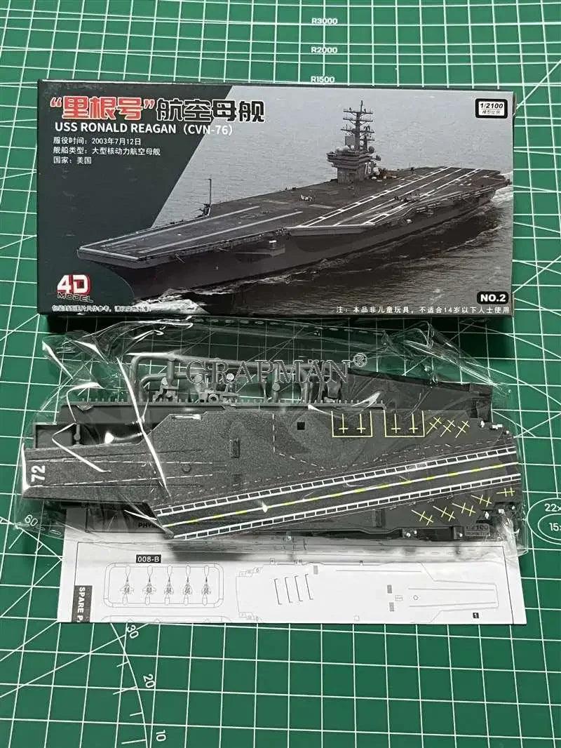 4D Assembled Ship Model Liaoning Battleship Modern Class Battleship Aircraft Carrier Model Military Warship Model Toy - petguardiansupplies