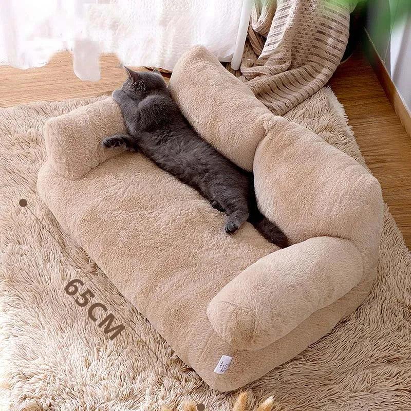 Luxury Cat Bed Sofa Winter Warm Cat Nest Pet Bed for Small Medium Dogs Cats Comfortable Plush Puppy Bed Pet Supplies - petguardiansupplies