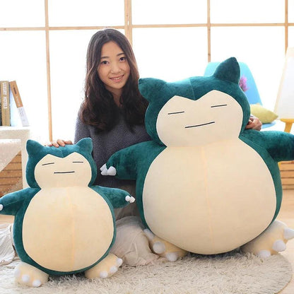 30/50cm Pokemon Snorlax Plush Toys Cartoon Japan Anime Monster Elf Plush Doll Soft Stuffed Animal Doll Birthday Gift For Girls - petguardiansupplies